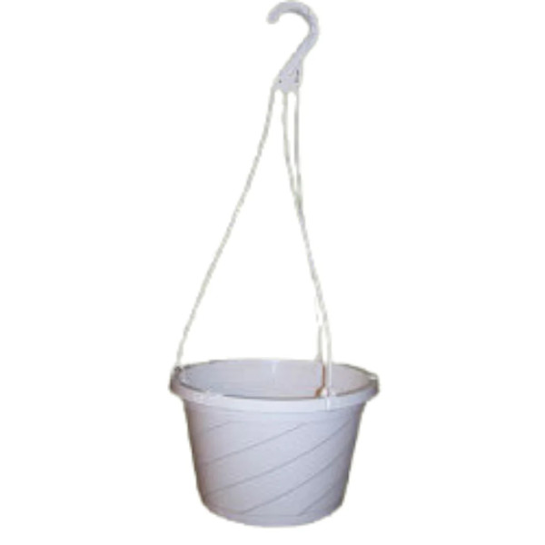 10 Inch Euro Hanging Basket White - 94 per case - Hanging Baskets